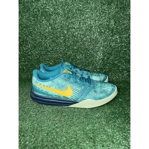 Nike Kobe KB Mentality Kids Youth Size 5Y Basketball Shoes Green Yellow 705387